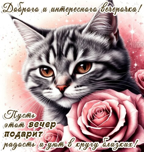 Открытка Добрый вечер