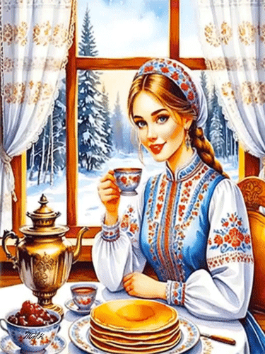 Анимированная открытка С Масленицей!