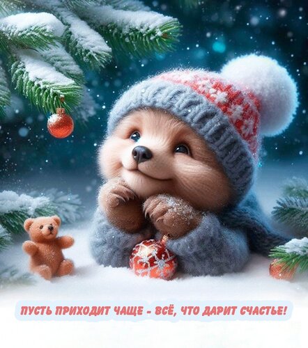 Открытка Пусть приходит чаще всё, что дарит счастье!