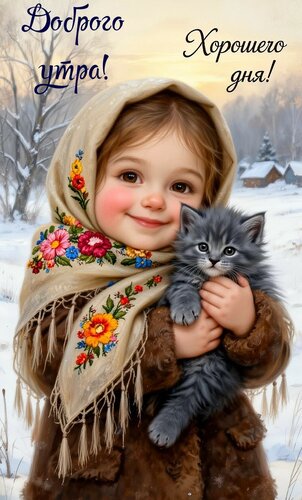 Открытка Доброго утра, хорошего дня!