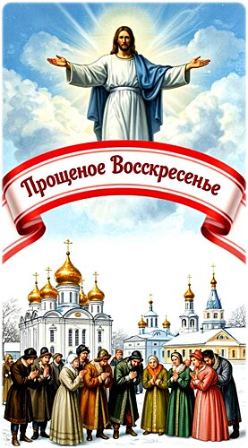 Открытка ПРОЩЕНОЕ ВОСКРЕСЕНЬЕ