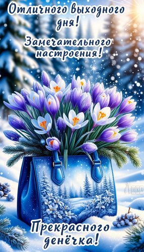 Открытка Выходной