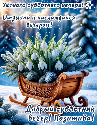 Открытка Суббота