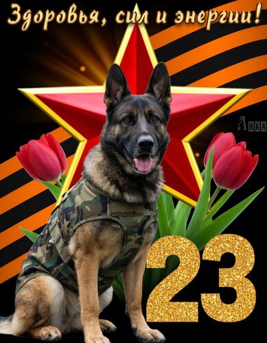 Открытка День защитника Отечества.