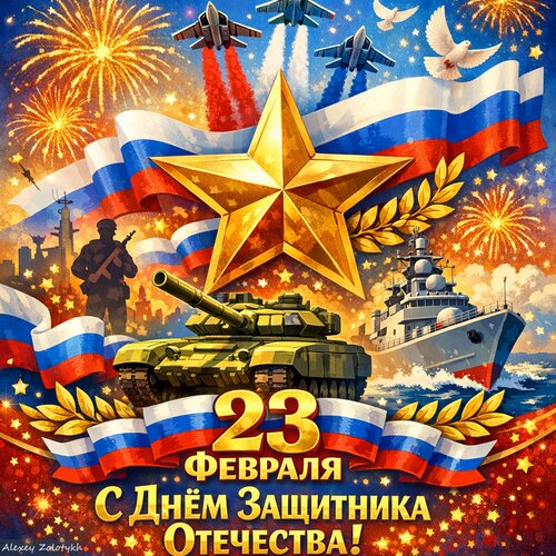 Открытка С днём защитника Отечества!