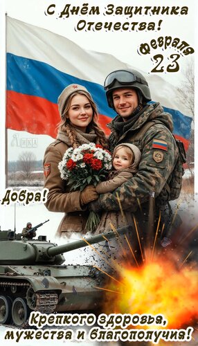 Открытка С Днем Защитника Отечества