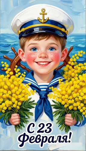 Открытка 23 февраля