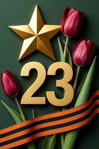 Открытка 23 ФЕВРАЛЯ