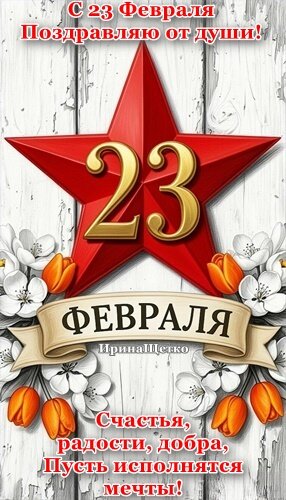 Открытка 23 ФЕВРАЛЯ