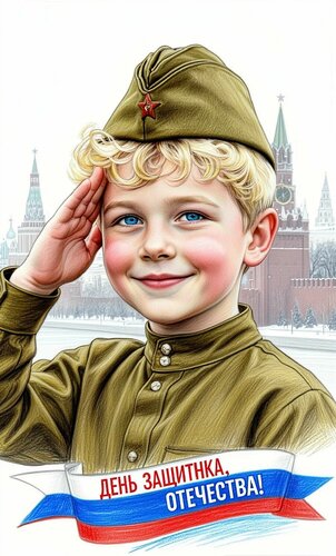 Открытка День защитника отечества