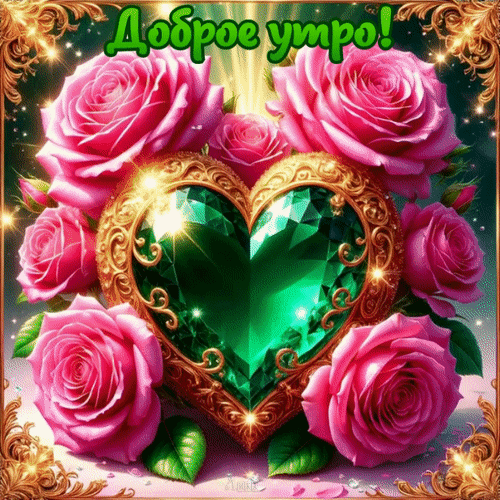 Анимированная открытка Доброе утро