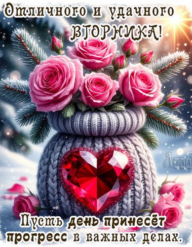 Открытка Вторник