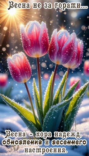 Открытка Конец зимы