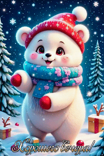 Анимированная открытка Хорошего вечера!