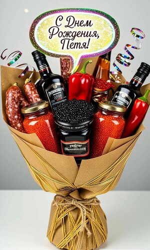 Открытка С днём рождения, Петя