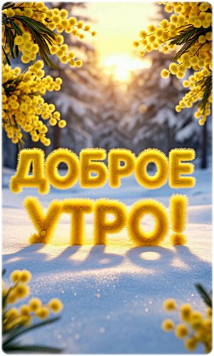 Открытка ДОБРОЕ УТРО!