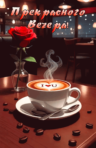 Анимированная открытка Прекрасного вечера!