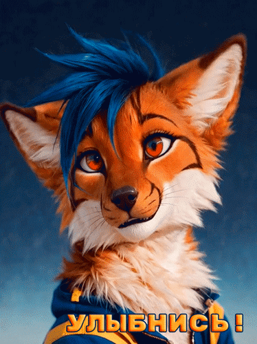 Анимированная открытка Улыбнись!