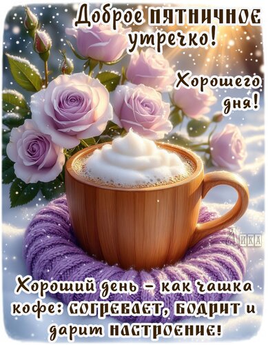 Открытка Утро пятницы