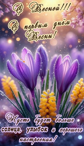 Открытка С Весной