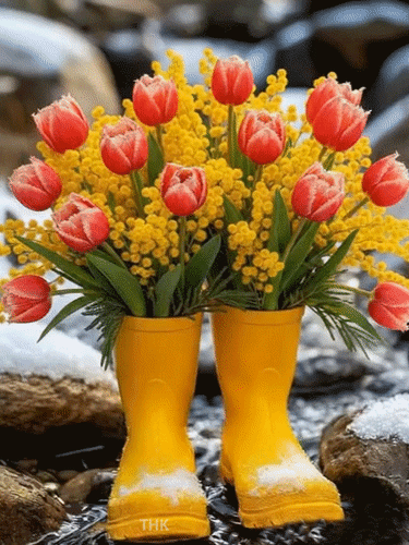 Анимированная открытка С женским праздником весны!