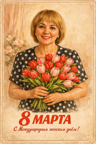 Открытка 8 марта