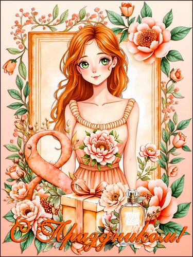 Открытка С днем 8 марта