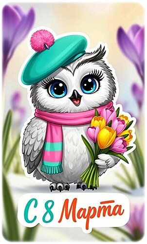 Открытка 8 марта