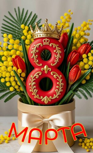 Открытка 8 марта