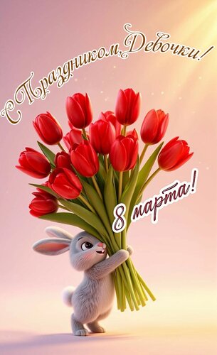 Открытка С праздником девочки