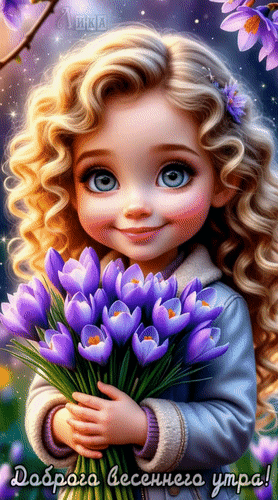 Анимированная открытка Доброе утро