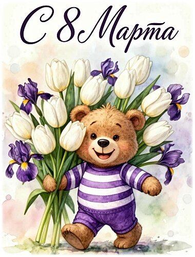 Открытка 8 марта