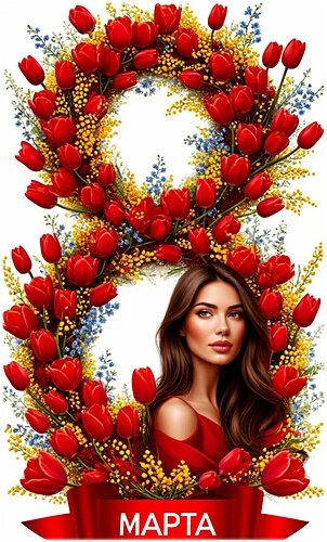 Открытка 8 марта