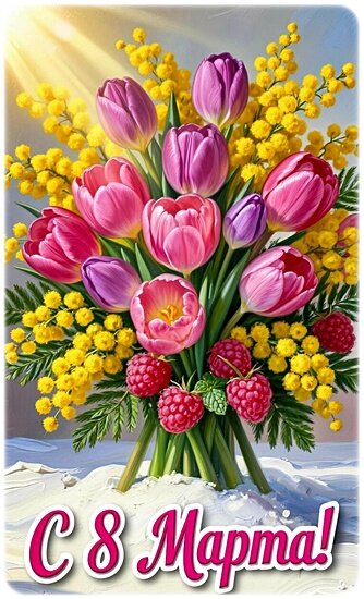 Открытка 8 марта