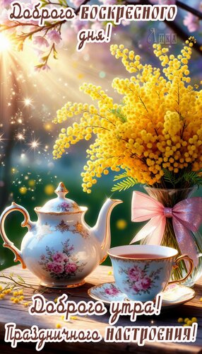 Открытка Доброго праздничного утра