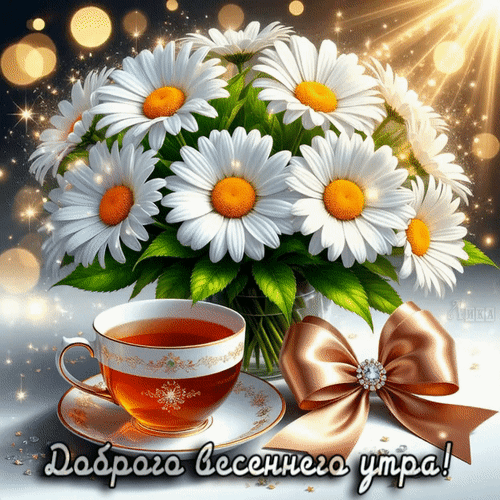 Анимированная открытка Доброе утро