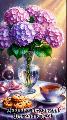 Анимированная открытка Вторник