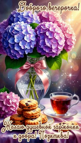 Открытка Добрый вечер