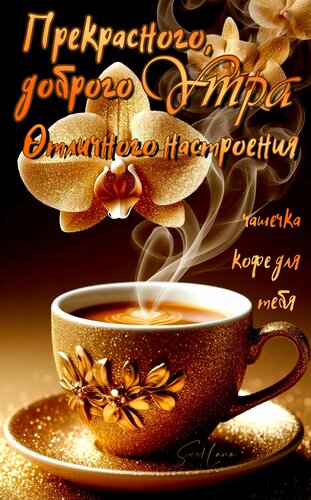 Открытка Прекрасного доброго утра. Отличного настроения.