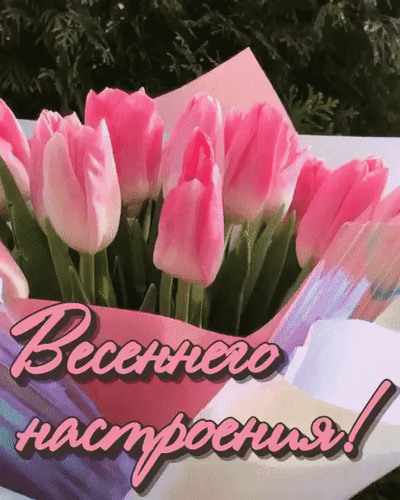 Анимированная открытка Весеннего настроения!