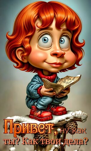 Открытка Привет. Как дела?