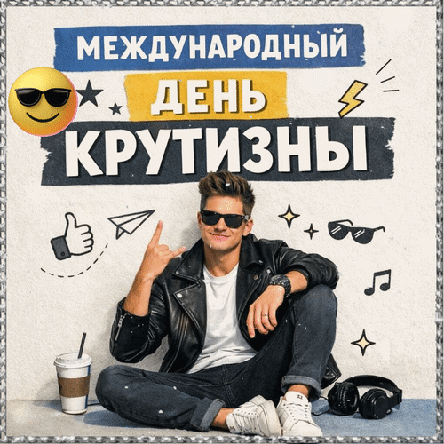 Анимированная открытка Международный день крутизны