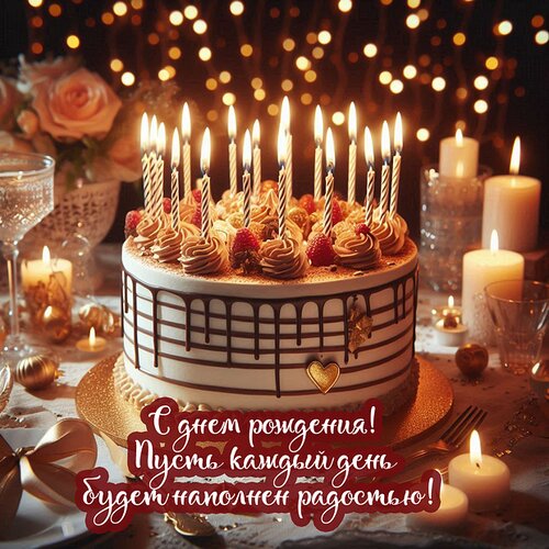 Открытка с днём рождения