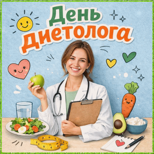 Анимированная открытка День диетолога