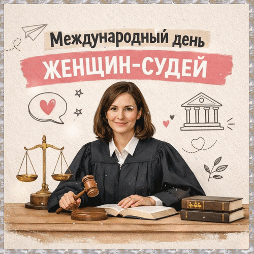 Анимированная открытка Международный день женщин-судей