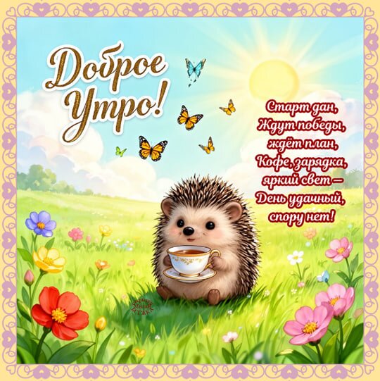 Открытка Доброе утро!