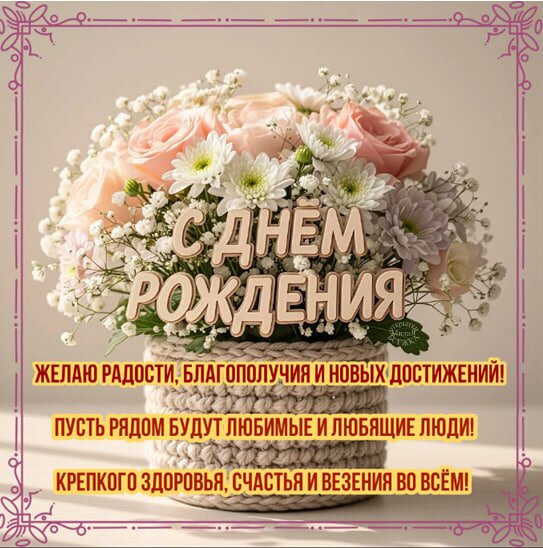 Открытка С днем рождения
