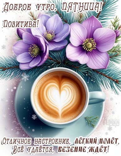 Открытка Утро пятницы