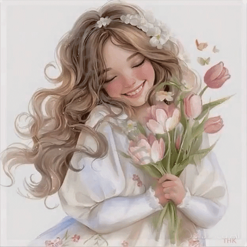 Анимированная открытка Мира и счастья Вам!