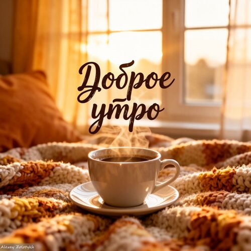 Открытка Доброе утро! Кофе — лучший старт дня!
